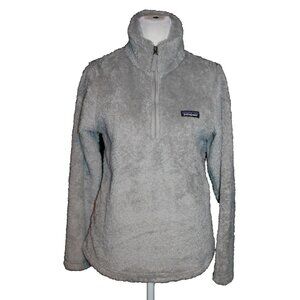 Patagonia Jacket Women's Size XS Gray Sherpa Fuzzy Fleece Full Zip Pullover